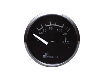 Wema Silverline Cooling Water Temperature Gauge Ø 58 mm