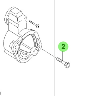 Bukh 11404-10456K - Flange Bolt for R210J and S270J Engines