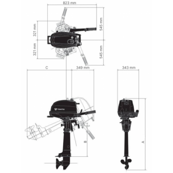 Tohatsu Outboard Motor MFS4S