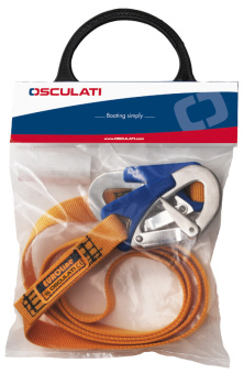 Osculati 23.156.01 - Euro Lightline Safety Line 2m + 2 Shackles Fast Opening