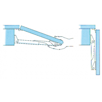 Roca Anodized Light Alloy Folding Brackets 247 mm