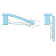 Roca Anodized Light Alloy Folding Brackets 247 mm