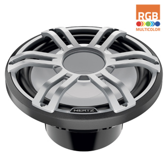 Hertz HMS 12 S4-LD-G - 12" Marine Sport Subwoofer 4 Ohm Gray RGB LED