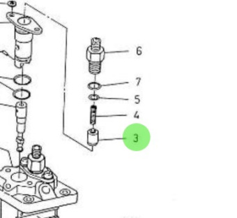 Nanni Diesel 970142147 - Injection Pump Valve for HE Series Engines