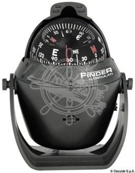 Osculati 25.171.01 - Finder Compass 2"5/8 With Bracket Black/Black