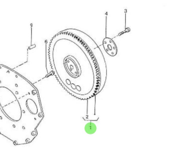 Nanni Diesel 970307013 - Complete Flywheel for HE Series Engines