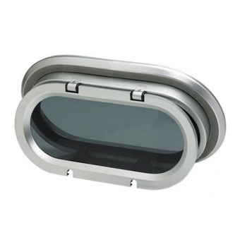 Vetus PM151P - Aluminum Porthole, Powder Painted, Black, Type PM151, Class A1, with Mosquito Net