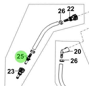 Bukh 018 592 003 - Fuel System Adapter for S270J Engines