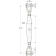 Belship 682005 - Closed Body Turnbuckle, Fork/Fork AISI 316 Stainless Steel M5