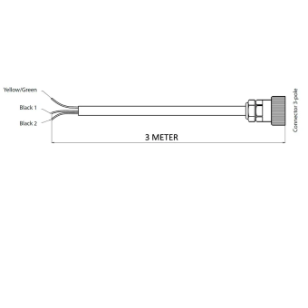 Vetus EC3G3M - Electrical Gear Cable