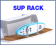 Hurley SUP Stand Up Paddleboard Rack (Holds 2 Sups + Paddles) - For Existing Rail Mount System Or Permanent Fixing to Platform