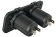 Allpa Waterproof DC Installation Socket, 2x 12v Entrance (Double)