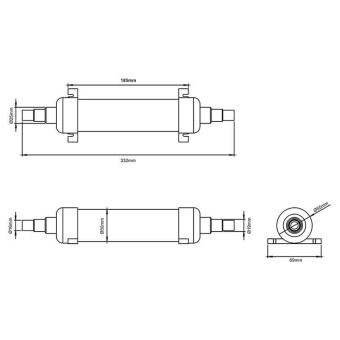 Nuova Rade 51732 - Bio-Carbon Filter for Tanks, Ø16-19mm