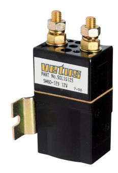 Vetus AFST324S - Ordinary Relay (for Lifting or Recoil), 24V/3000W, Terminals M8