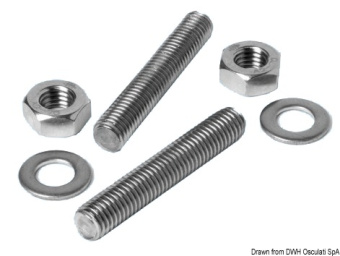 Osculati 40.142.08- Stainless Steel Stud Kit For Cleats 8x60 mm