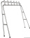Osculati 41.690.01 - Foldable fishing rod holder rack