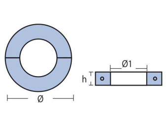 Tecnoseal Shaft Collar Anode - Ø1 (mm) 22