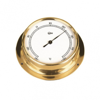 BARIGO 8710MS Brass Ship's Thermometer ø88 mm