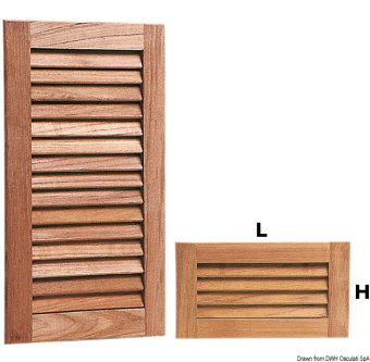 Osculati 71.607.10 - Teak Ventilation Grid 235x408 mm