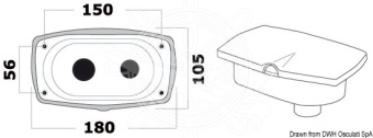 Osculati 15.257.30 - New Edge Shower Box Chromed PVC Hose 2.5 m Rear Shower Outlet