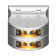 Lopolight 301-107ST - Navigation Light 3NM 135° Double Yellow Towing, Silver Anodized