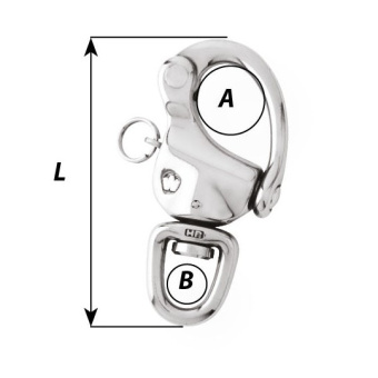 Wichard Carabiner For Spinnaker 70 mm