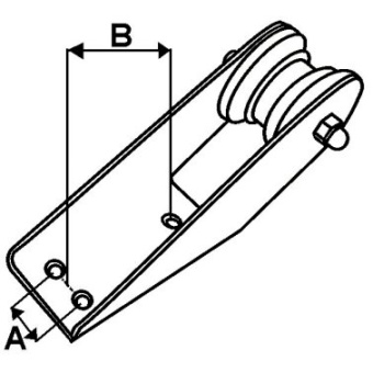 Euromarine Stainless Steel Bow Roller - 170x75mm