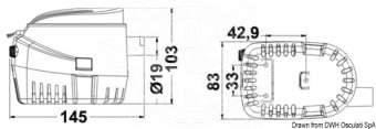 Osculati 16.124.04 - Europump II Automatic Bilge Pump G750 48 l/min 24V