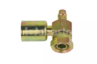 Webasto 6280110FG128A - Crimp Fitting Female 1/2 Inch 90 Degrees O-Ring Block Valve 7/8 Inch 14unf 2B (Previous: 80110FG128)