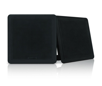 Fusion FM-F65SB - Flush Mount Speakers, 6.5", Square Black (2 pcs.)