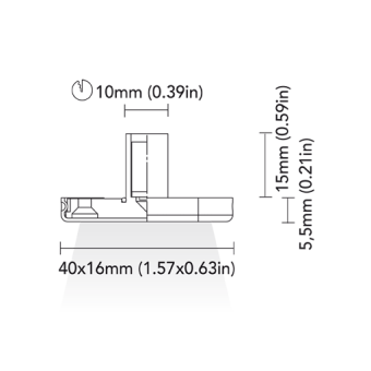 BCM Courtesy Light Bedford 40 0.5W 8-32V Stainless Steel IP67