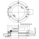 Allpa Stainless Steel Round Portlight, Ø215mm, Opening Version With Unbreakable Glass, Cut Out Size Ø166mm