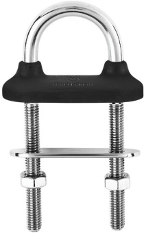 Wichard Watertight U-Bolt - Dia 6 mm - Length: 70 mm - Black