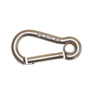 Kong 555N0GPP0KK - AISI 316 Classic Eye Carabiner Straight Gate Ø 13X160mm