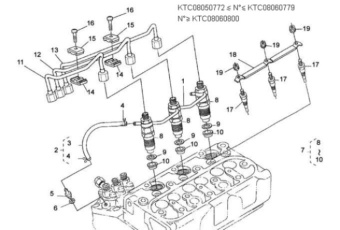 Nanni Diesel 970142103 - PIPE, FUEL OVERFLOW N02 CPL for N3.21/N3.30