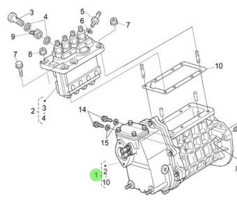 Nanni Diesel 970314908 - Fuel Injection Pump for N4.85 and N4.100 Engines
