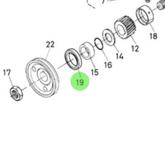 Nanni Diesel 970301976 - Oil Seal for Crankshaft and Timing Gear Case