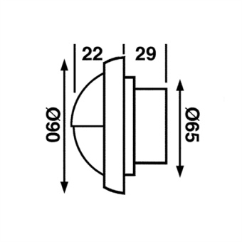 Båtsystem 9491C - Targa Cap Effect Lighting Chrome LED, 8-30V 2W, IP66