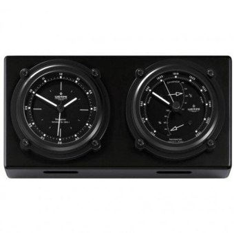 Wempe CW550014 - Navigator II Aluminum Black/Quartz Clock Baro/Therm/Hygr 300x150mm Black/White Arab. Luminova