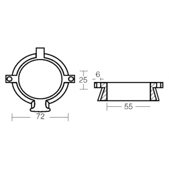 E. Polipodio Zinc Collar For Alpha One II Gen Engine