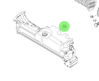 Steyr Z0020204 - Painted Exhaust and Heat Exchanger Assembly for MO306H149 Engines