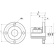 Allpa Bronze Half-Coupling With Centering Ring, Ø20mm Shaft, Centre Ø63,5mm, Pitch Ø82,5mm, 4x Ø10,5mm