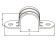 Talamex Tube Clamp Stainless Steel Wide