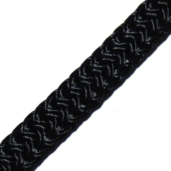 More Marine 064212ZW Braided Mooring Line 12mm Black