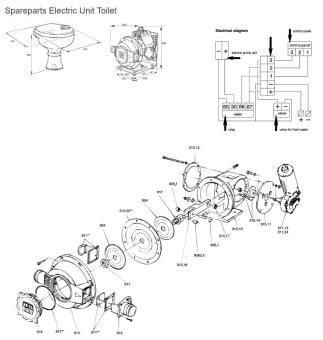 RM69 310.10 - Black Motor Housing For Hand Pump