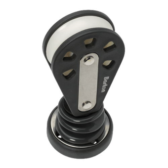 Barton N02210 - Double Fixed Eye Block Size 2 35mm – Plain Bearing, 2x Ø35mm Sheaves, Max Rope 8mm