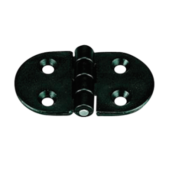 Nuova Rade 43680 - Polyamide Plastic Hinge, Round Black, 70x40mm, 270°