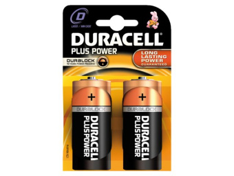 Duracell MN1300 - Plus Batteries, D, 2-Pack (20 pcs)