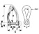 Wichard Self-Locking Twisted Shackle - Dia 6 mm