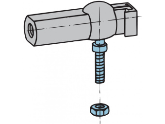 Vetus KOGELGEWR Ball Joint for Throttle Cables